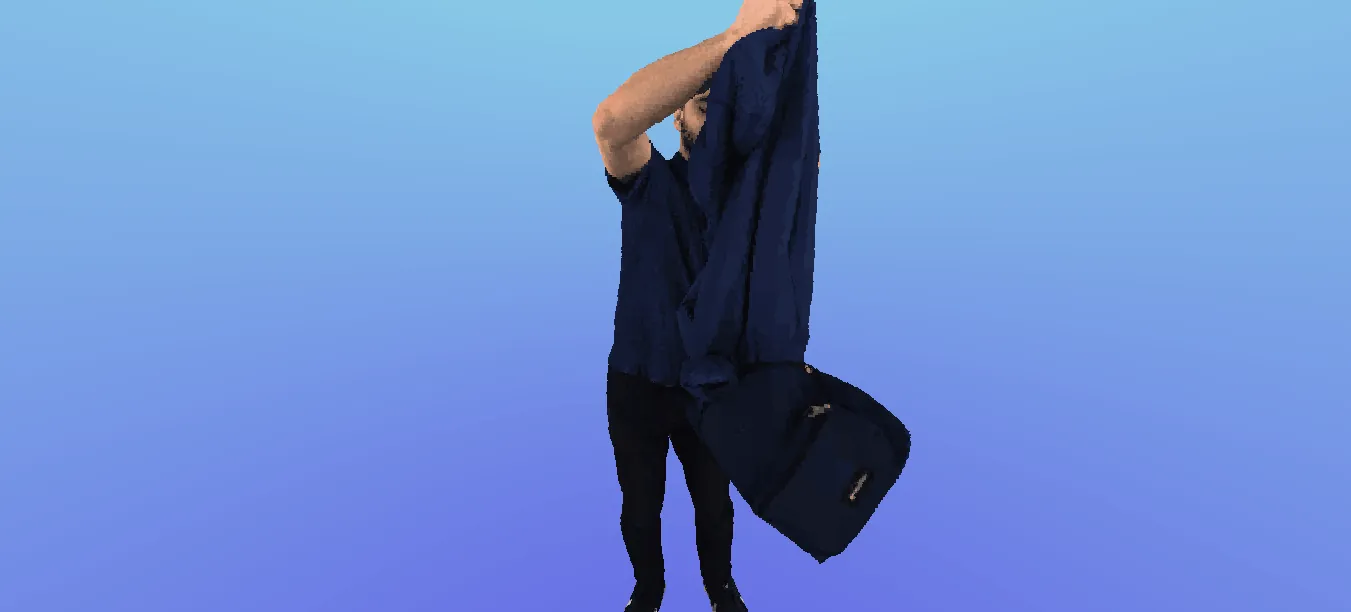 Thumbnail for blue shirt man real life content 512v